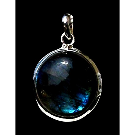 Pendentif indien argent Labradorite - Bijoux inde,Pendentifs indiens