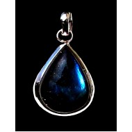 Spectrolite Indian Silver Pendant - Indian Jewelry