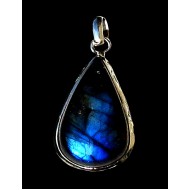 Spectrolite Indian Silver Pendant - Indian Jewelry