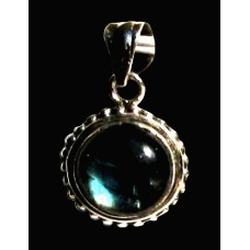 Pendentif indien argent Labradorite - Bijoux indiens
