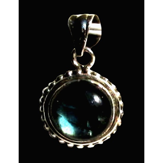 Pendentif indien argent Labradorite - Bijoux indiens,Pendentifs indiens