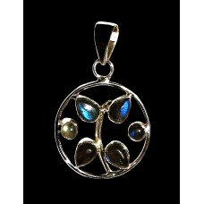 Pendentif indien argent Labradorite - Bijoux indiens Pendentif indien argent Labradorite - Bijoux indiens