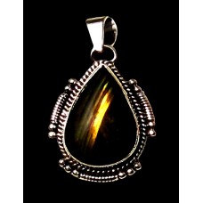 Pendentif indien argent Labradorite - Bijoux indiens Pendentif indien argent Labradorite - Bijoux indiens
