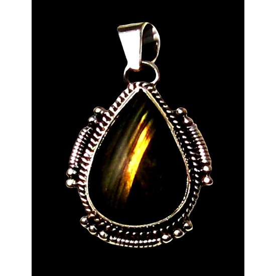 Indian silver jewellery - Spectrolite Indian Pendent,Indian Pendants