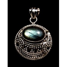 Pendentif indien argent Labradorite - Bijoux indiens Pendentif indien argent Labradorite - Bijoux indiens