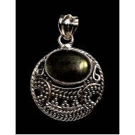 Spectrolite Indian Silver Pendant - Indian Jewelry