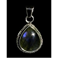 Pendentif indien argent Labradorite - Bijoux indiens