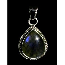 Pendentif indien argent Labradorite - Bijoux indiens Pendentif indien argent Labradorite - Bijoux indiens