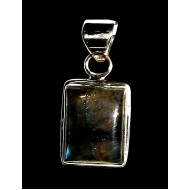 Spectrolite Indian Silver Pendant - Indian Jewelry