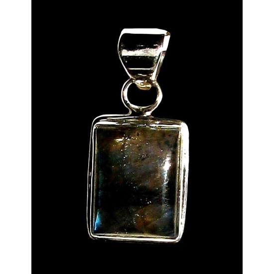 Pendentif indien argent Labradorite - Bijoux indiens,Pendentifs indiens