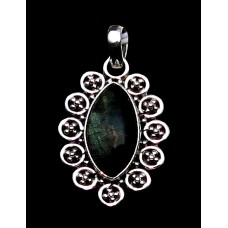 Pendentif indien argent Labradorite - Bijoux indiens Pendentif indien argent Labradorite - Bijoux indiens