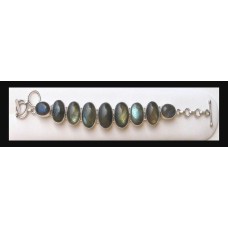 Bracelet indien argent Labradorite - Bijoux indiens Bracelet indien argent Labradorite - Bijoux indiens