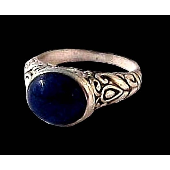 Indian silver jewellery - Indian Lapis Lazuli Ring,Indian rings