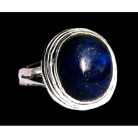 Bague argent Lapis Lazuli - Bijoux Inde - Bijoux indiens,Bagues indiennes