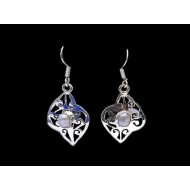 Nacre - Boucles d'Oreilles indiennes Nacre - Bijoux Inde