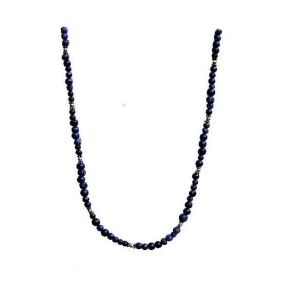 Indian silver jewelry - Creation Lapis lazuli Necklace,Indian Necklaces