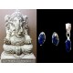 Indian silver jewellery - Indian Lapis Lazuli Pendent set,Indian Pendent set