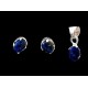 Indian silver jewellery - Indian Lapis Lazuli Pendent set,Indian Pendent set