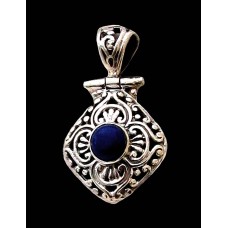 Pendentif argent Lapis-Lazuli - Bijoux indiens Pendentif argent Lapis-Lazuli - Bijoux indiens