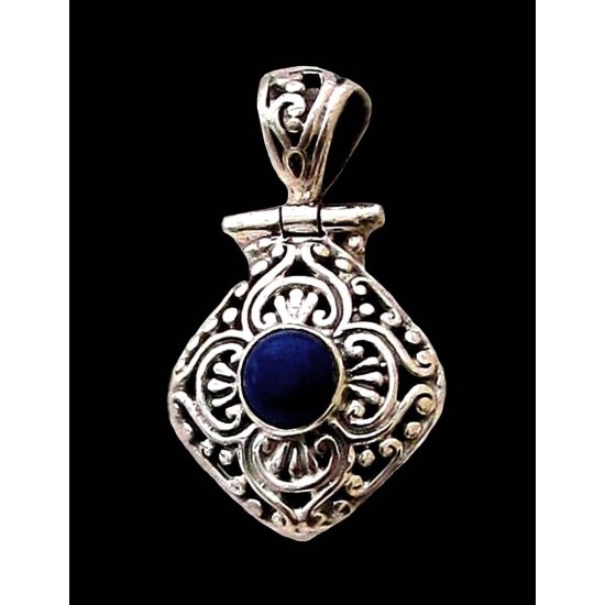 India silver jewellery - Indian Lapis Lazuli Pendant,Indian Pendants