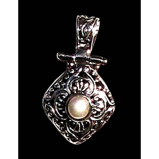 India silver jewellery - Indian pearl Pendant,Indian Pendants