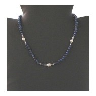 Indian silver jewelry - Creation Lapis lazuli Necklace