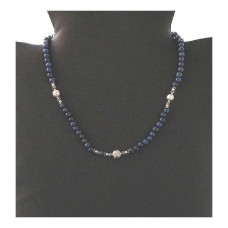 Indian silver jewelry - Creation Lapis lazuli Necklace Indian silver jewelry - Creation Lapis lazuli Necklace