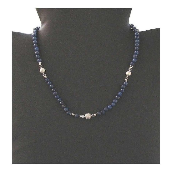 Bijoux indiens - Création Collier Lapis lazuli,Colliers indiens