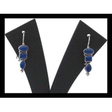 Boucles d'Oreilles argent Lapis-Lazuli - Bijoux indiens Boucles d'Oreilles argent Lapis-Lazuli - Bijoux indiens
