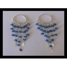 Boucles d'Oreilles argent Lapis-Lazuli - Bijoux indiens Boucles d'Oreilles argent Lapis-Lazuli - Bijoux indiens