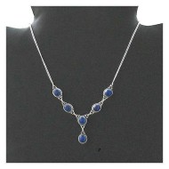 Indian silver jewellery - Indian Lapis Lazuli Necklace