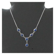 Collier argent Lapis-Lazuli - Bijoux indiens Collier argent Lapis-Lazuli - Bijoux indiens