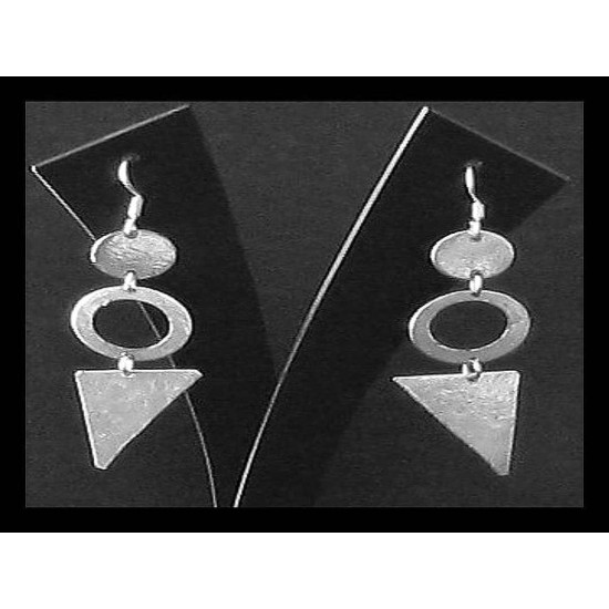 Metal Earrings,White metal earrings