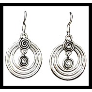 Métal - Boucles d'Oreilles indiennes - Bijoux indiens