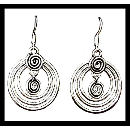 Metal Earrings,White metal earrings