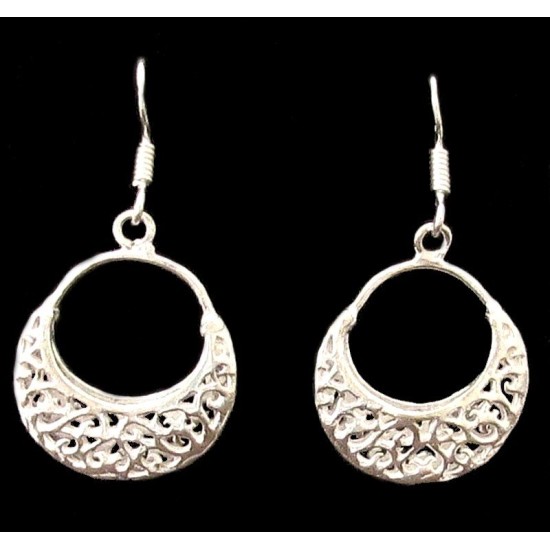 Metal Earrings,White metal earrings