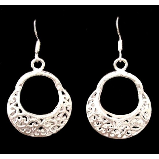 Metal Earrings,White metal earrings