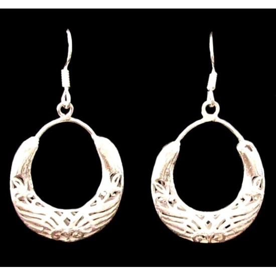 Metal Earrings,White metal earrings