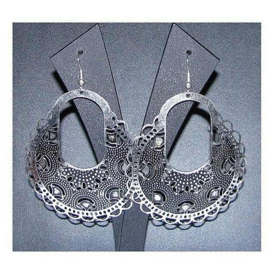 Metal Earrings,White metal earrings