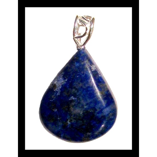 Indian silver plated jewellery - Indian Lapis-Lazuli Pendant,Indian Lapis-Lazuli Pendant
