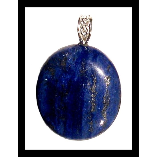 Indian silver plated jewellery - Indian Lapis-Lazuli Pendant,Indian Lapis-Lazuli Pendant