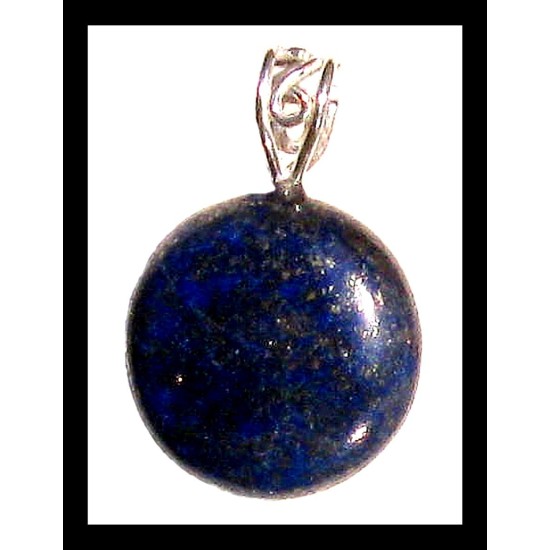 Indian silver plated jewellery - Indian Lapis-Lazuli Pendant,Indian Lapis-Lazuli Pendant