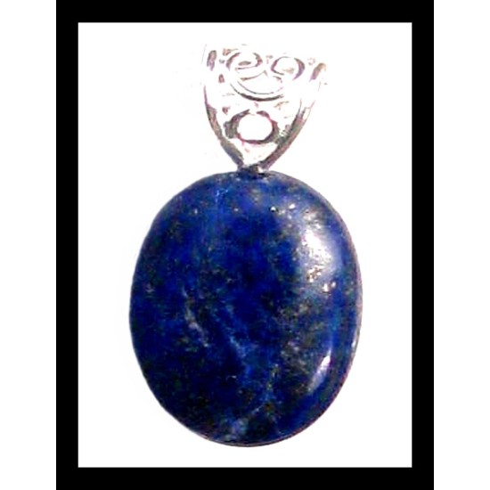 Indian silver plated jewellery - Indian Lapis-Lazuli Pendant,Indian Lapis-Lazuli Pendant