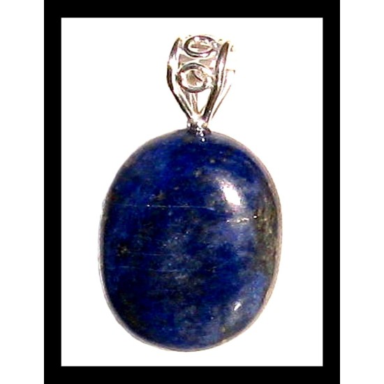 Indian silver plated jewellery - Indian Lapis-Lazuli Pendant,Indian Lapis-Lazuli Pendant