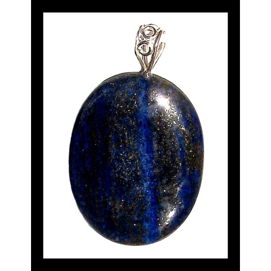 Indian silver plated jewellery - Indian Lapis-Lazuli Pendant,Indian Lapis-Lazuli Pendant