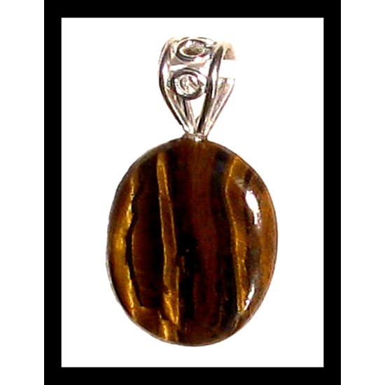 Indian silver plated jewellery - Indian Tiger eye stone Pendant,Indian Tiger eye Pendant