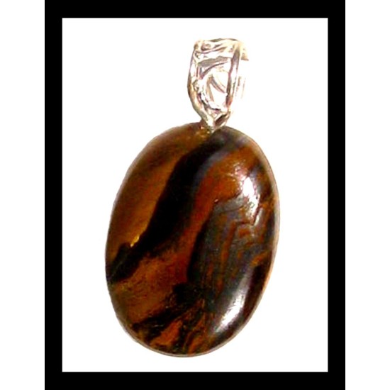 Indian silver plated jewellery - Indian Iron Tiger stone Pendant,Indian Iron Tiger Pendant