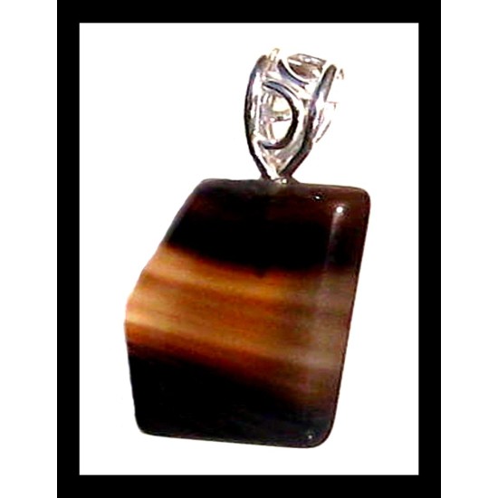 Indian silver plated jewellery - Indian Agate stone Pendant,Indian Agate Pendant