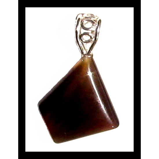 Indian silver plated jewellery - Indian Agate stone Pendant,Indian Agate Pendant