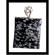 Black jasper jewelry - Indian pendant - Fashion jewelry